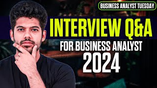 Business Analyst Interview Questions and Answers 2024  ZERO Coding  Hrithik Mehlawat  BAT 02 [upl. by Nairot519]