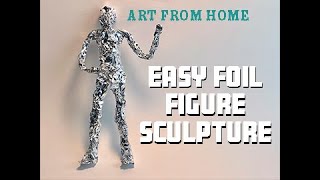 Foil Human Figure Sculpture [upl. by Assirram964]