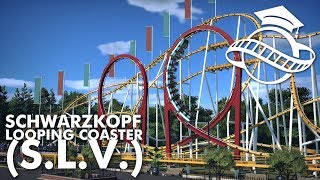 Planet Coaster College  Schwarzkopf Looping Coaster SLV Tutorial [upl. by Nnylyaj]