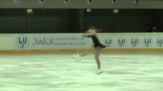 6 Alexandra KUNOVA SVK  ISU JGP Austria 2011 Junior Ladies Free Skating [upl. by Yelrebmik]