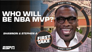 Stephen A amp Shannon Sharpe GET ANIMATED over NBA MVP choices 🔥  First Take [upl. by Timmons]