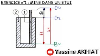 Cotation fonctionnelle  Cours  Exercice 1 [upl. by Aihsetel]