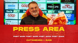 PRESS AREA  VIVARINI NEL DOPO GARA DI CATANZAROBARI 🎙️ [upl. by Kcirdek]