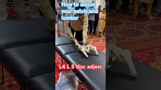 How to adjust pelvis and Lumbar chiropractor chiropractic acharyashashikanthsharma [upl. by Nednyl]