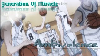 Kuroko No Basket Ending 6 Ambivalence Screen Mode Staranim☆amv indonesia [upl. by Ymiaj]