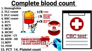 Complete Blood Count Test  Complete Hemogram CBC report [upl. by Elocan]