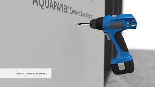 Installation of Knauf AQUAPANEL® Cement Board Indoor [upl. by Artiek]