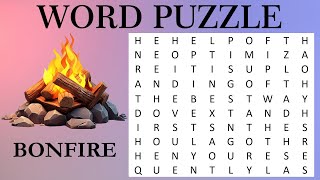 Word Puzzle  Word Game  FIND THE WORD Autumn Edition 🍂  Seasonal Word Search Challenge [upl. by Shanta438]