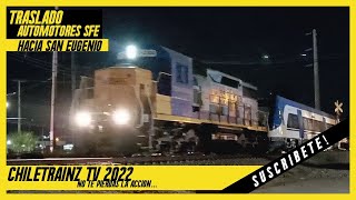 CHILE TRASLADO DE AUTOMOTORES PARA EL SERVICIO TREN RANCAGUA MT RANCAGUA [upl. by Frentz]