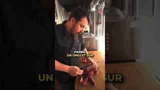 Voilà comment je prépare un onglet de boeuf Boucherie Oh la vache Reims boeuf onglet barbecue [upl. by Neumeyer770]