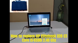 HP Elitebook 820 G3Replace battery [upl. by Cicely759]