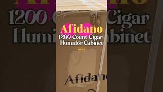 Afidano 1200 Cigar Humidor Unboxing cigarsociety review cigarexperience humidor cigarhumidor [upl. by Ellord]