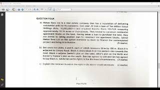 Conveyancing April 2024 Past Paper Part 2 [upl. by Ycnan528]