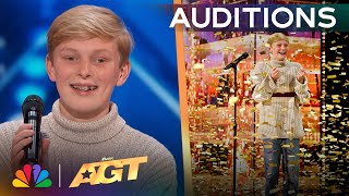 Reid Wilson Receives The GOLDEN BUZZER For quotYou Dont Own Mequot  Auditions  AGT 2024 [upl. by Uttica286]