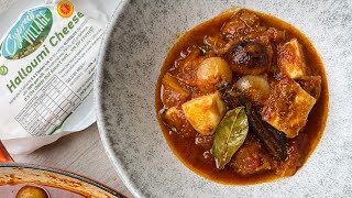 Vegetarian Stifado  Halloumi Stifado recipe with OliveOlivecouk [upl. by Housen]