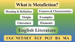 Metafiction in English Literature Definition Characteristics Elements Types Examples and Notes [upl. by Natsyrt]