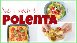 AUS 1 MACH 3  POLENTA  7  schnelle abwechslungsreiche und leckere Rezpte [upl. by Aisatnaf]