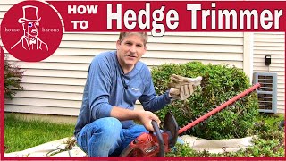 How to Use an Electric Hedge Trimmer to Trim Bushes [upl. by Ellened]