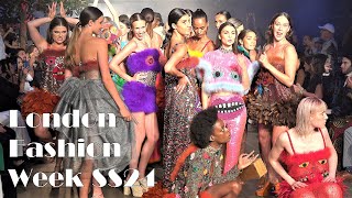 Amazing Catwalk like no other  LFW  SS24  Sept 2023 DSQ  Anna Francesca Revolution Panama [upl. by Nord]