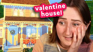 i built a valentines day house in the sims [upl. by Roddie67]