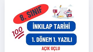 8 SINIF İNKILAP TARİHİ 1 DÖNEM 1 YAZILI [upl. by Indys282]