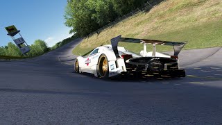 Assetto Corsa Pagani Zonda R at Monza Martini livery hotlap [upl. by Bernice]