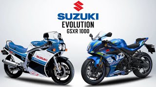 THE EVOLUTION OF SUZUKI GSXR 1000  1985  2020  FreeWheelie [upl. by Rehsa]