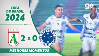 SOUSAPB 2 X 0 CRUZEIRO  MELHORES MOMENTOS  COPA DO BRASIL  geglobo [upl. by Ahsikin]