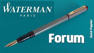 Recensione penna stilografica WATERMAN FORUM quotAgorà Grey Marblequot  Fountain Pen Review [upl. by Waverley830]