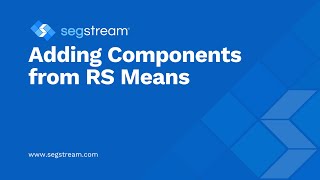 Adding Components from RS Means [upl. by Navi]