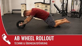 Ab Wheel Rollout  Richtige Technik Tutorial [upl. by Saddler]