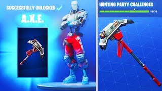 How to Get Hunting Party PICKAXE in Fortnite New AIM Skin Pickaxe [upl. by Macpherson]