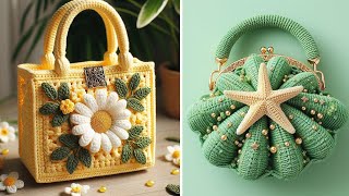 💯NEW TUTORIAL in description  100 crochet bag models for inspiration👌 crochet bag [upl. by Donahue]