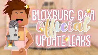 Official Bloxburg QampA RECAP 💫 PETS TOWN REVAMP 🌸  Roblox Bloxburg Roleplay With Voice [upl. by Siroved566]