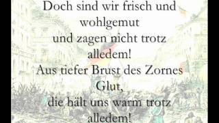 Das Reden nimmt kein End  Trotz alledem Märzrevolution 1848 Lyrics [upl. by Dragde586]