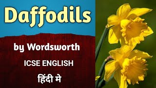 Daffodils by William Wordsworth in Hindi  Poem  ICSE  English  treasure trove  English For All [upl. by Wilfreda]