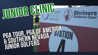 PGA Tour Shriners Childrens Open Junior Clinic [upl. by Tdnarb]