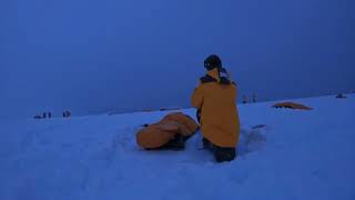 Antarctica Camping GoPro Timelapse December 2023 QuarkExpeditions Sleeping on the ice overnight [upl. by Llerol]