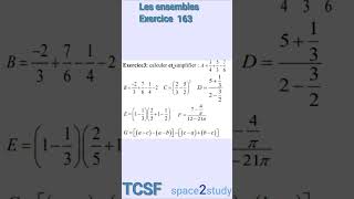 Exercice 163 Les ensembles TCSF Maths [upl. by Tillie453]