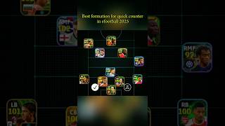 Best quick counter formation🔥 efootball efootball2025 [upl. by Cram862]