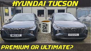 Hyundai Tucson 2022  NX4  4th Gen Ultimate vs Premium trim comparison Whats the difference UK [upl. by Antonetta]