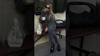 🖤 How to wear Gray color outfit classic color combinations falloutfit winterfashion ootd [upl. by Depoliti]