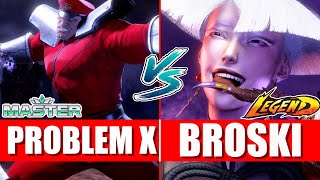 SF6 ✌️ Problem X M Bison vs Broski AKI ✌️  Street fighter 6 [upl. by Nagorb]