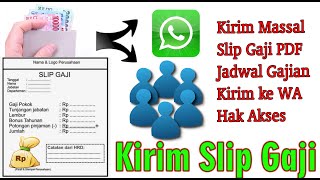 Kirim Laporan Slip Gaji Karyawan dengan WA Autorespon 2021 [upl. by Ardnusal192]