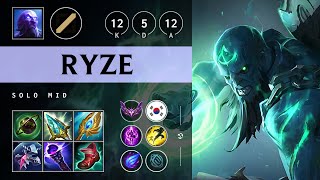 Ryze Mid vs Vladimir Unstoppable  KR Master Patch 1419 [upl. by Asille]