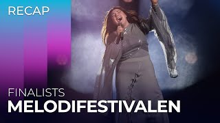 Melodifestivalen 2024 Sweden  Finalists  RECAP [upl. by Lombardo297]