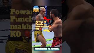 Powar Punch Islam vs charles Oliveira 😱🔥 ufc shorts [upl. by Thisbe263]