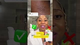 Keratosis Pilaris treatment Chemical vs Physical exfoliation keratosispilaris exfoliation [upl. by Bonnice]