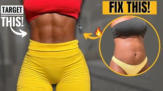 Intense TINY WAIST Not Wider Workout  Lose Muffin Top In 10 DaysFlat Stomach amp Abs At Home [upl. by Ehman]