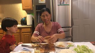 Cooking Filipino Food  Salted Fish Fried Rice  Filipino Food Mukbang [upl. by Anelaf]